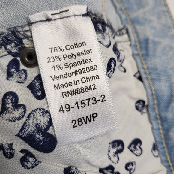 Denim 24/7 Womens Jeans 28WP Stretch High Rise Wide Leg Light Wash - Picture 4 of 16